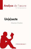 Couverture du livre « In(e)secte, de Maxime Chattam : analyse de l'oeuvre » de Veronique Letournou aux éditions Lepetitlitteraire.fr