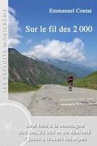 Couverture du livre « Sur le fil des 2 000 » de Contat Emmanuel aux éditions Lulu