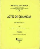 Couverture du livre « Actes de chilandar tome 1 » de Zivojinovic Mirjana aux éditions Lethielleux