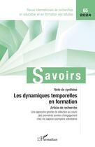 Couverture du livre « Les dynamiques temporelles en formation - vol652024 (édition 2024) » de Philippe Carre aux éditions L'harmattan