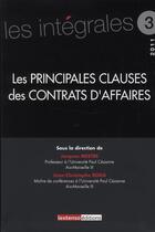 Couverture du livre « Les principales clauses dans les contrats d'affaires » de Jean-Christophe Roda et Mestre Jacques aux éditions Lextenso