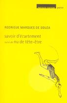 Couverture du livre « Savoir d'ecartement » de Marques De Souza Rod aux éditions Pretexte Editions