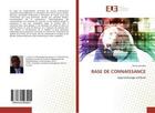 Couverture du livre « Base de connaissance - apprentissage artificiel » de Kanyaka Danny aux éditions Editions Universitaires Europeennes