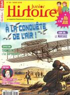 Couverture du livre « Histoire junior n 83 la conquete de l'air de leonard de vinci au concorde - mars 2019 » de  aux éditions Histoire Junior