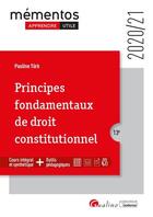 Couverture du livre « Principes fondamentaux de droit constitutionnel (édition 2020/2021) » de Pauline Turk aux éditions Gualino