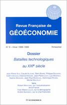 Couverture du livre « Revue française de géoéconomie t.8 ; dossier : batailles technologiques au XXI siècle » de Revue Francaise De Geoeconomie aux éditions Economica