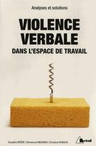 Couverture du livre « La violence verbale » de Claudine Moise et Christina Romain et Emmanuel Meunier aux éditions Breal