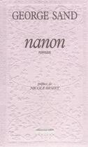 Couverture du livre « Nanon » de George Sand aux éditions La Simarre