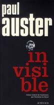 Couverture du livre « Invisible » de Paul Auster aux éditions Actes Sud