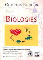 Couverture du livre « Comptes rendus Académie des sciences, Biologies, tome 329, fasc 4, avril 2006 usage des anticorps monoclonaux en thérapeutique... » de Roger Monier aux éditions Elsevier