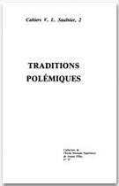 Couverture du livre « Traditions polémiques » de Nicole Cazauran aux éditions Rue D'ulm