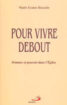 Couverture du livre « Pour vivre debout » de Bouclin aux éditions Mediaspaul