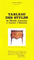Couverture du livre « Le tableau des styles du meuble français à travers l'histoire » de Jacques Bertrand aux éditions Editions De L'ermite