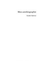 Couverture du livre « Mon autobiographie » de Salerno Emilie aux éditions Thebookedition.com