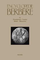 Couverture du livre « Encyclopédie berbère t.60 ; (protohistoire : Tunisie) ; Rabah - rhinocéros » de  aux éditions Peeters