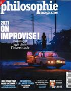 Couverture du livre « Philosophie magazine n 146 - comment apprivoiser l'imprevisible ? fevrier 2021 » de  aux éditions Philo Revue