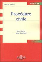 Couverture du livre « Procedure Civile » de Vincent et Guinchard aux éditions Dalloz
