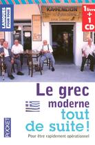 Couverture du livre « Coffret le grec moderne tout de suite » de Deliyannis C. aux éditions Langues Pour Tous