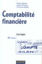 Couverture du livre « COMPTABILITE FINANCIERE » de Maeso/Philipps/Raule aux éditions Dunod