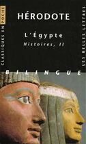 Couverture du livre « Histoires t.2 ; l'Egypte » de Herodote aux éditions Belles Lettres