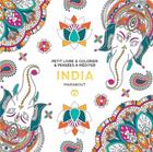 Couverture du livre « Petit livre à colorier et pensées à méditer ; India » de  aux éditions Marabout