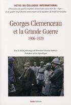 Couverture du livre « Clémenceau et la grande guerre » de Marcel Wormser aux éditions Geste