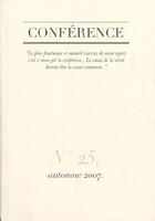 Couverture du livre « Édition 2007 » de  aux éditions Conference