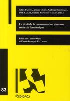 Couverture du livre « Le droit de la consommation dans son contexte économique » de Paisant/Morin/Langer aux éditions Lexisnexis