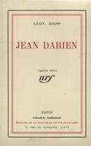 Couverture du livre « Jean darien » de Leon Bopp aux éditions Gallimard