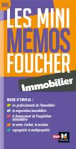 Couverture du livre « Les mini mémos Foucher ; immobilier » de  aux éditions Foucher