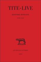 Couverture du livre « Histoire romaine. Tome XIII : Livre XXIII » de Tite-Live aux éditions Belles Lettres