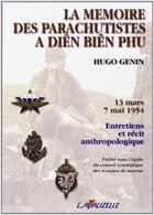 Couverture du livre « La mémoire des parachutistes à Dien Bien Phu : 13 mars - 7 mai 1954 - Entretien et récit anthropologique » de Genin Hugo aux éditions Lavauzelle