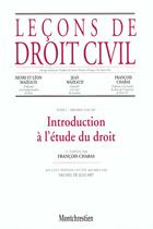 Couverture du livre « Lecons droit civil 1 vol1 » de François Chabas aux éditions Lgdj