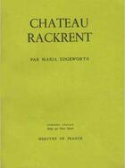 Couverture du livre « Chateau-rackrent » de Maria Edgeworth aux éditions Mercure De France