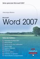 Couverture du livre « Word 2007 » de Veronique Warion aux éditions Pearson