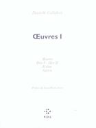 Couverture du livre « Oeuvres Tome 1 » de Danielle Collobert aux éditions P.o.l