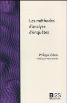 Couverture du livre « Les methodes d'analyse d'enquetes » de Philippe Cibois aux éditions Ens Lyon