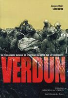 Couverture du livre « Verdun » de Jacques-Henri Lefebvre aux éditions Des Riaux