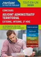 Couverture du livre « Concours adjoint administratif territorial - tout-en-un - externe, interne, 3e voie - 2020 (édition 2019/2020) » de Meyer/Lepage-Laurens aux éditions Dunod