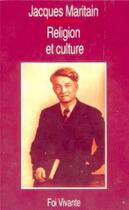 Couverture du livre « Religion et culture » de Jacques Maritain aux éditions Cerf