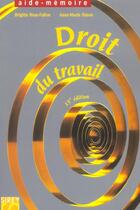 Couverture du livre « Droit du travail (15e édition) » de Brigitte Hess-Fallon et Simon aux éditions Sirey