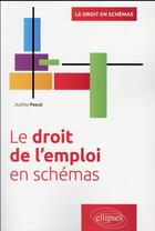 Couverture du livre « Le droit de l emploi en schemas » de Pascal Audrey aux éditions Ellipses