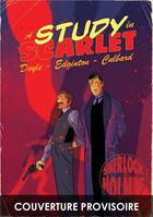 Couverture du livre « Les aventures illustrées de Sherlock Holmes - Une étude en Rouge » de Ian Culbard et Ian Edginton aux éditions Akileos