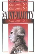 Couverture du livre « Saint-Martin » de Jean-Marc Vivenza aux éditions Pardes