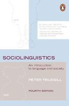 Couverture du livre « Sociolinguistics: an introduction to language and society » de Trudgill Peter aux éditions Adult Pbs