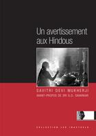 Couverture du livre « Un avertissement aux hindous » de Savitri Devi Mukherji aux éditions Avatar