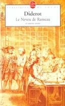 Couverture du livre « Le neveu de Rameau et autres textes » de Denis Diderot aux éditions Le Livre De Poche