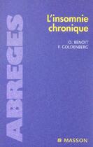 Couverture du livre « L'insomnie chronique » de Benoit Odile aux éditions Elsevier-masson