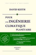 Couverture du livre « Pour une ingénierie climatique planétaire » de David Keith aux éditions Antigone14