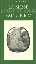 Couverture du livre « La messe avant et après Saint Pie V n°23 » de Adrien Nocent aux éditions Beauchesne